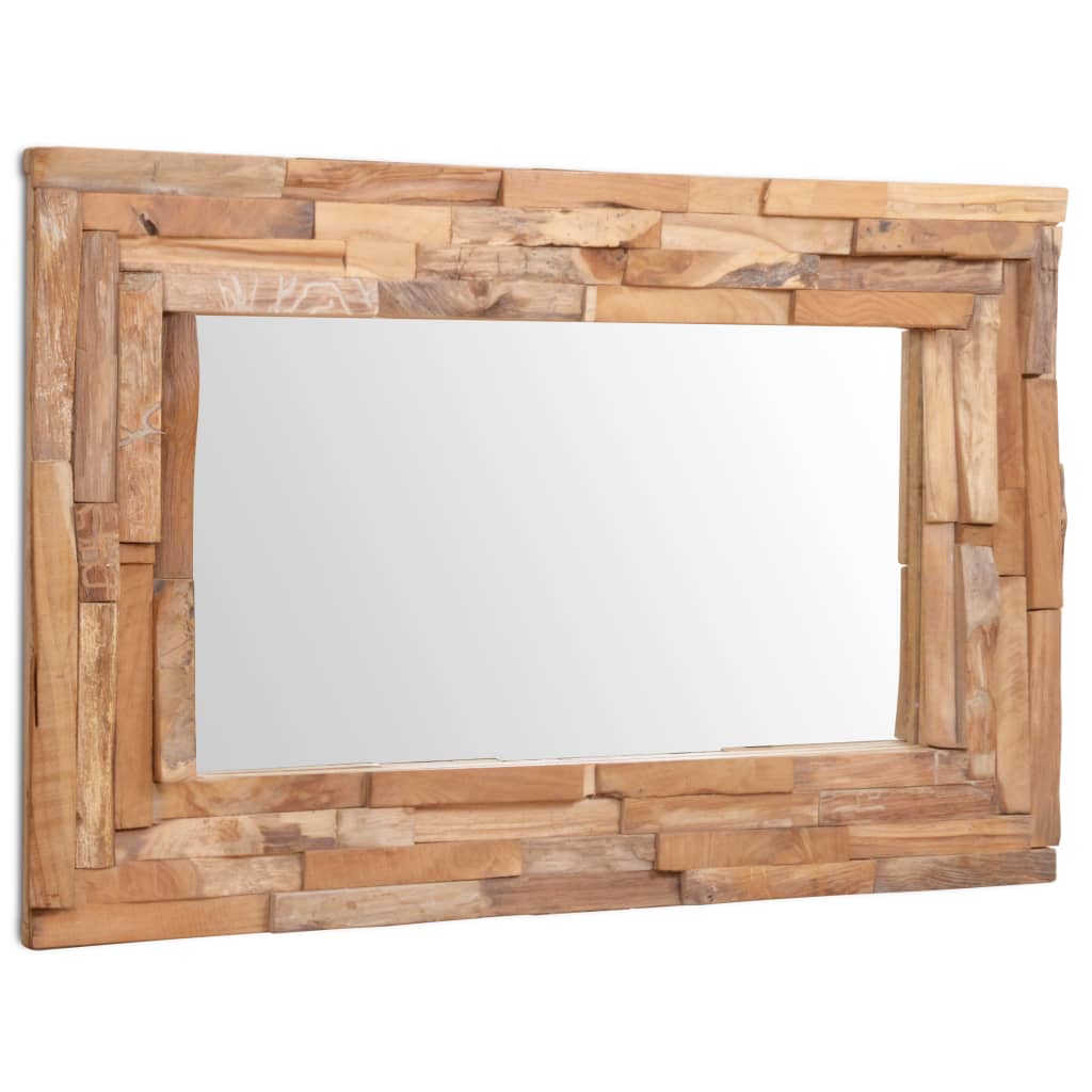 8718475533504_a_en_hd_1 vidaXL Decorative Mirror Teak 90x60 cm Rectangular - Image 1