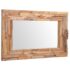 vidaXL Decorative Mirror Teak 90x60 cm Rectangular - Image 3