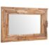 vidaXL Decorative Mirror Teak 90x60 cm Rectangular - Image 4