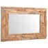 vidaXL Decorative Mirror Teak 90x60 cm Rectangular - Image 5