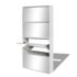 vidaXL Shoe Cabinet 4-Layer Mirror White 63x17x134 cm - Image 4