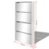 vidaXL Shoe Cabinet 4-Layer Mirror White 63x17x134 cm - Image 6