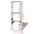 vidaXL Shoe Cabinet 5-Layer Mirror Oak 63x17x169.5 cm - Image 6