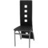vidaXL Dining Chairs 6 pcs Black Faux Leather - Image 3