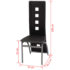 vidaXL Dining Chairs 6 pcs Black Faux Leather - Image 5