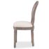 vidaXL Dining Chairs 6 pcs Cream Fabric - Image 4