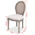 vidaXL Dining Chairs 6 pcs Cream Fabric - Image 7