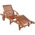 vidaXL Sun Loungers 2 pcs with Table Solid Acacia Wood - Image 4