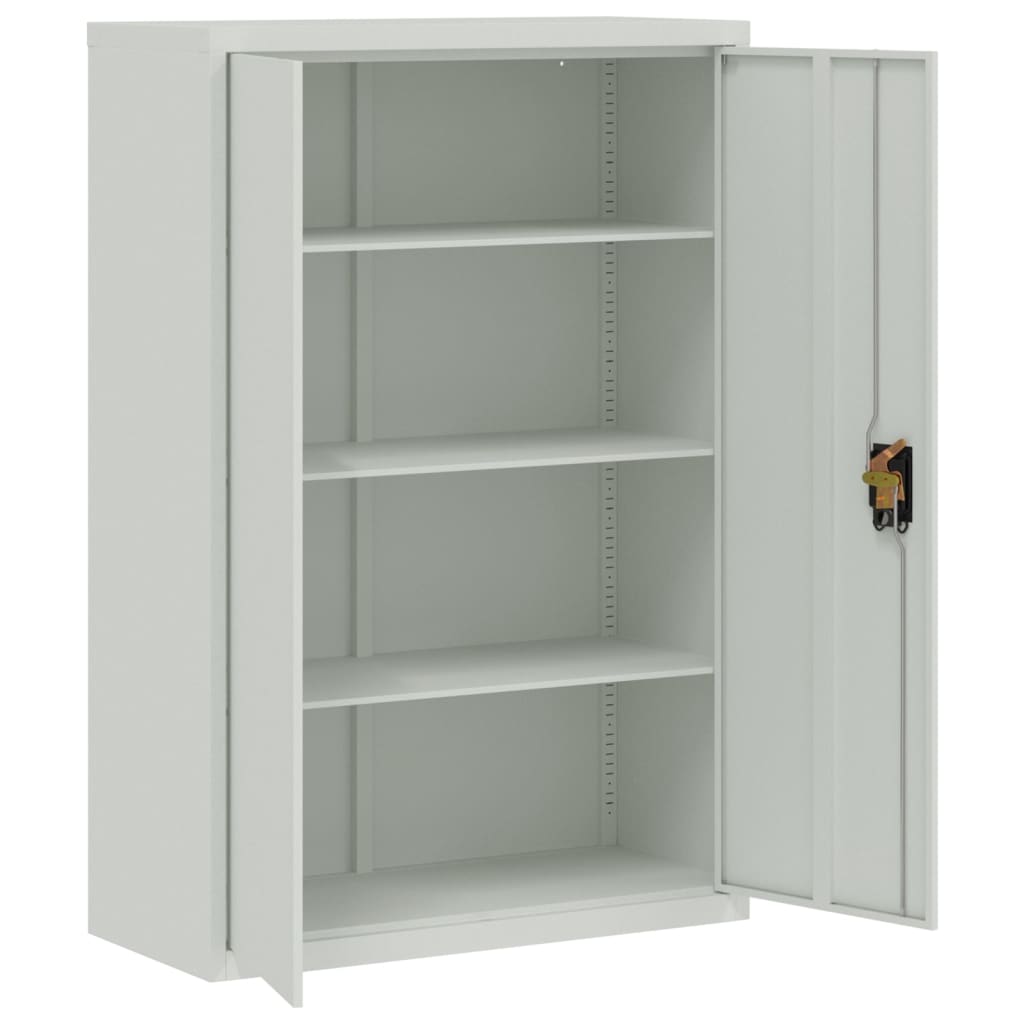8718475556602_g_en_hd_2 vidaXL Office Cabinet 90x40x140 cm Steel Grey - Image 5