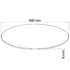 vidaXL Table Top Tempered Glass Round 600 mm - Image 4