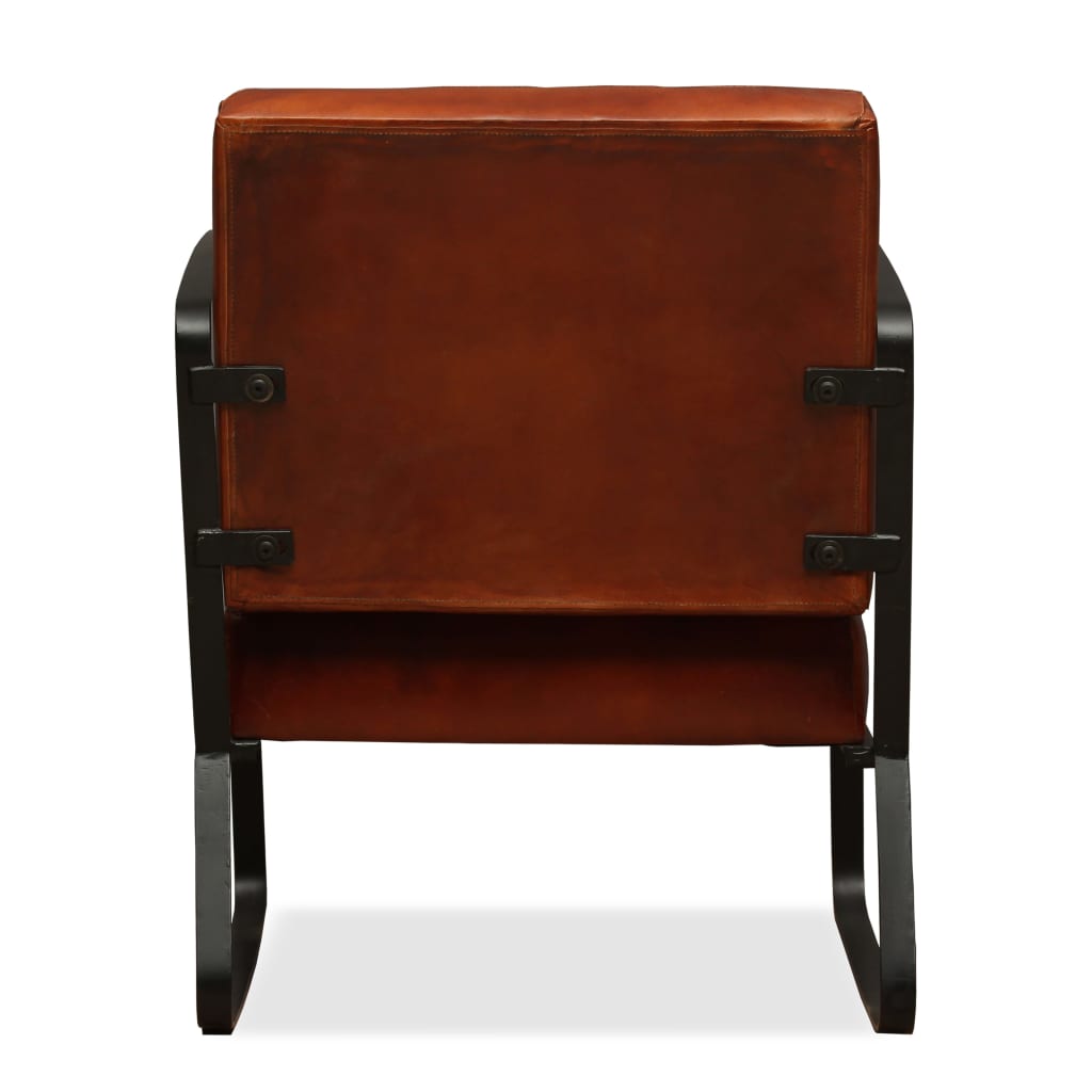 8718475557197_g_en_hd_3 vidaXL Lounge Chair Brown Genuine Leather - Image 4