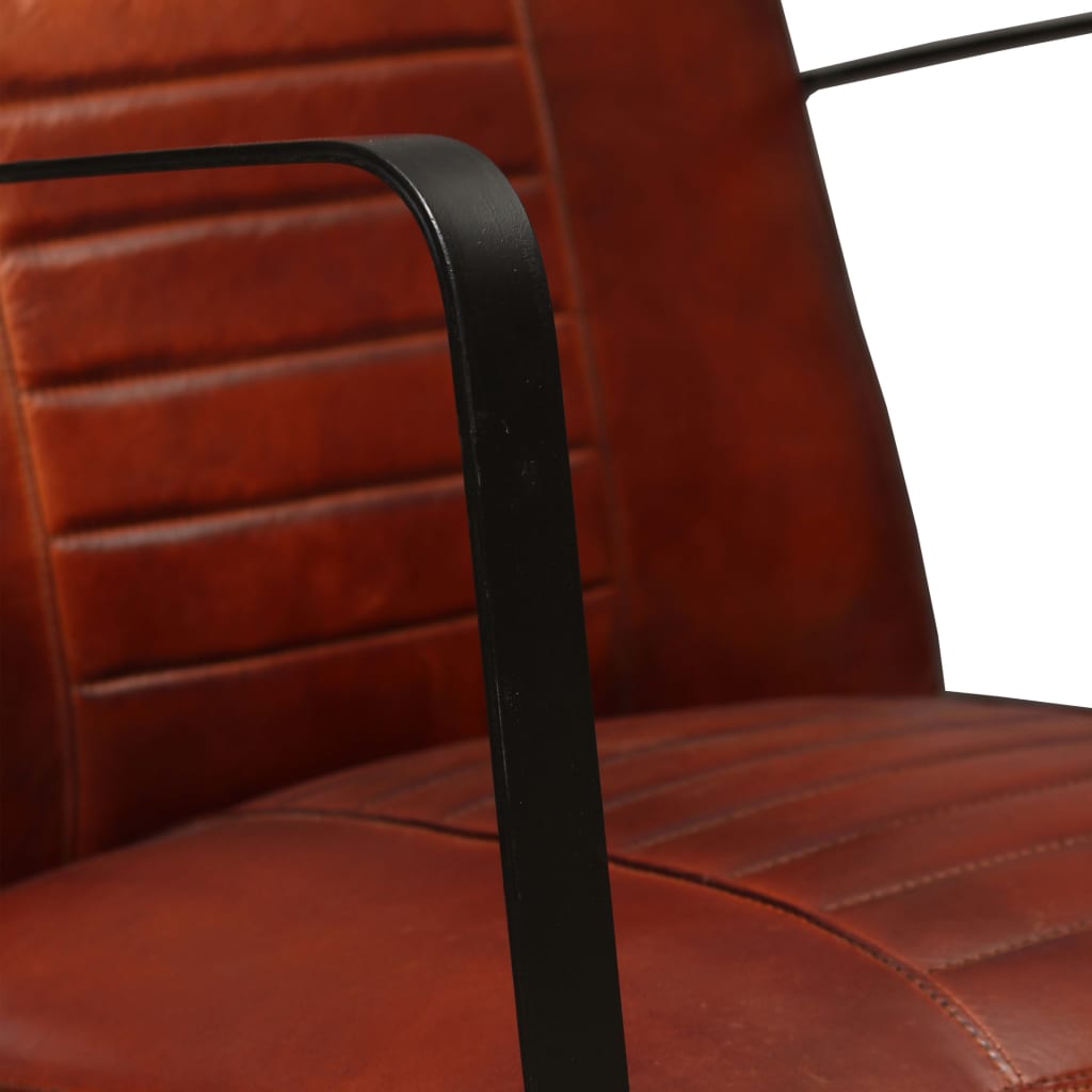 8718475557197_g_en_hd_4 vidaXL Lounge Chair Brown Genuine Leather - Image 5