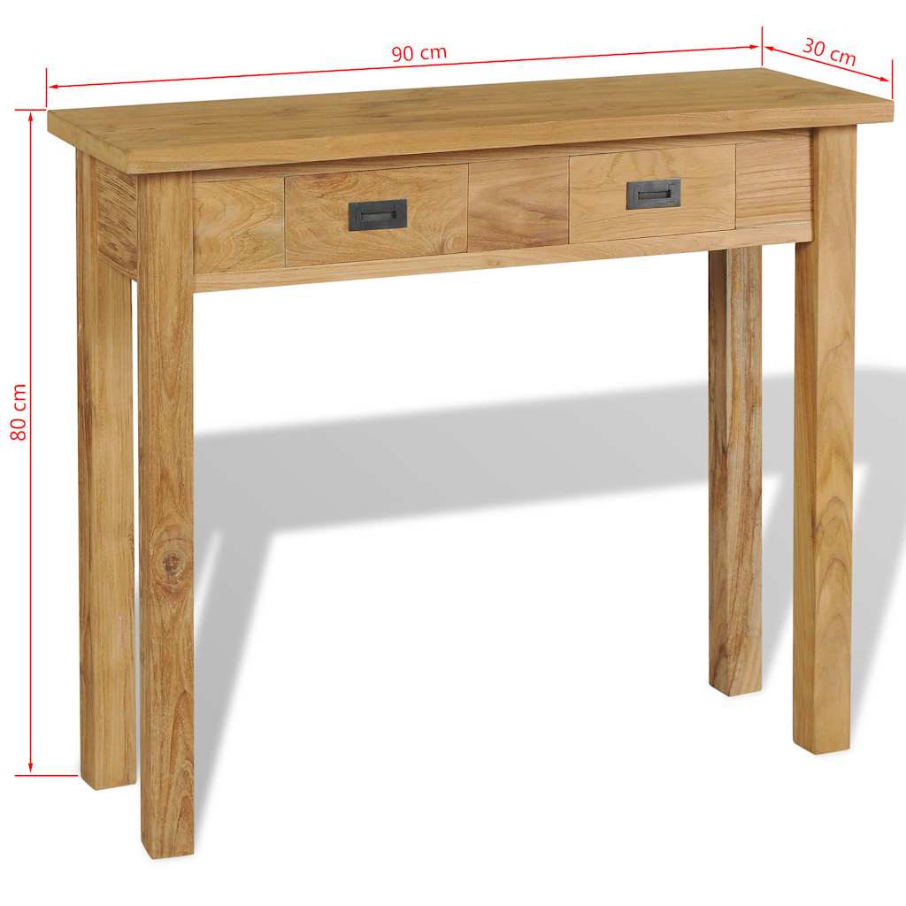 8718475558606_g_en_hd_6 vidaXL Console Table Solid Teak 90x30x80 cm - Image 8