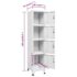 vidaXL Locker Cabinet with 4 Compartments 38x45x180 cm - Image 9