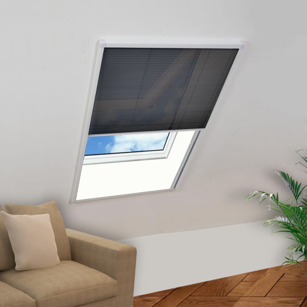 8718475561743_m_en_hd_1 vidaXL Plisse Insect Screen for Windows Aluminium 60x80 cm - Image 1