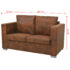 vidaXL 2-Seater Sofa 137x73x82 cm Artificial Suede Leather - Image 5