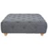 vidaXL Pouffe Fabric 80x80x30 cm Dark Grey - Image 2