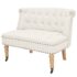 vidaXL Loveseat Fabric 94x67x76 cm White