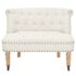 vidaXL Loveseat Fabric 94x67x76 cm White - Image 2