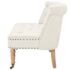 vidaXL Loveseat Fabric 94x67x76 cm White - Image 3