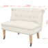vidaXL Loveseat Fabric 94x67x76 cm White - Image 5