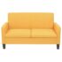 vidaXL 2-Seater Sofa 135x65x76 cm Yellow - Image 2