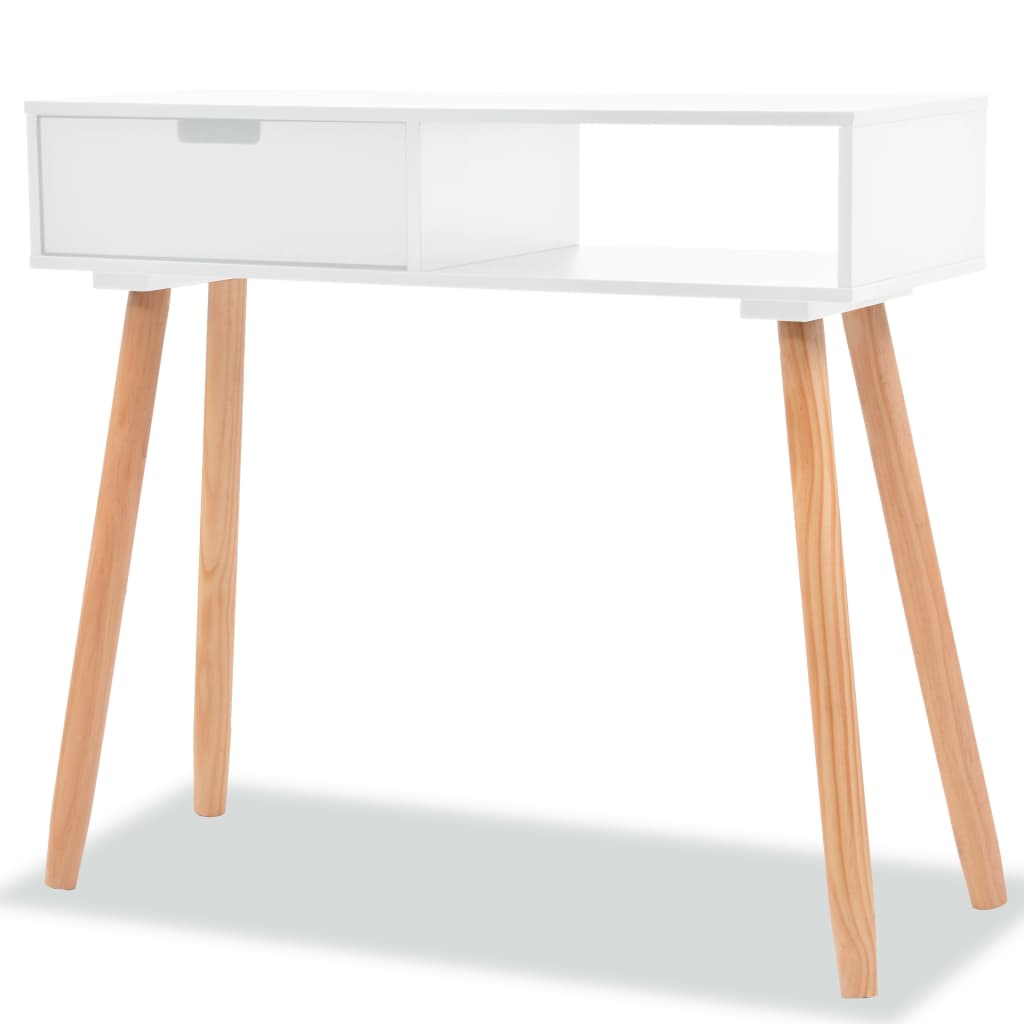 8718475565086_a_en_hd_1 vidaXL Console Table Solid Pinewood 80x30x72 cm White - Image 1
