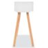 vidaXL Console Table Solid Pinewood 80x30x72 cm White - Image 5