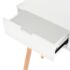 vidaXL Console Table Solid Pinewood 80x30x72 cm White - Image 6