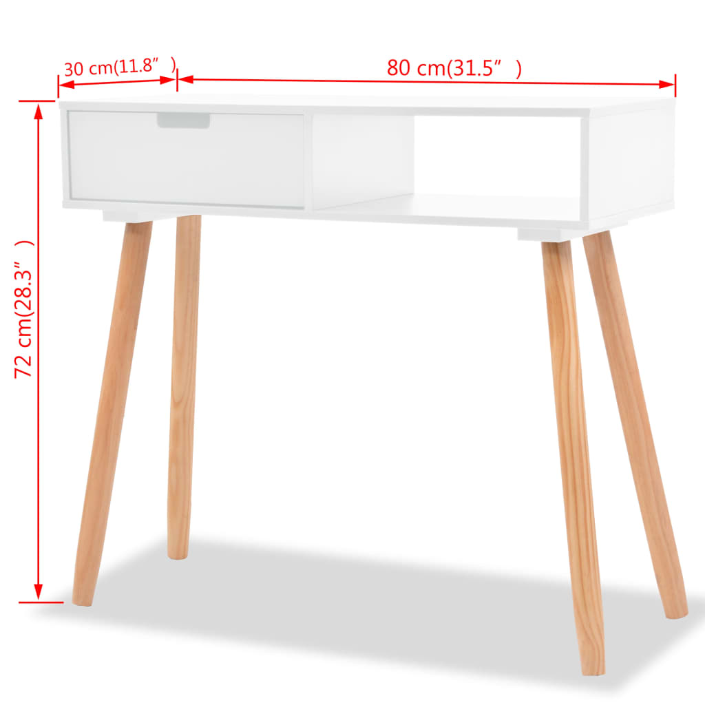 8718475565086_g_en_hd_5 vidaXL Console Table Solid Pinewood 80x30x72 cm White - Image 7