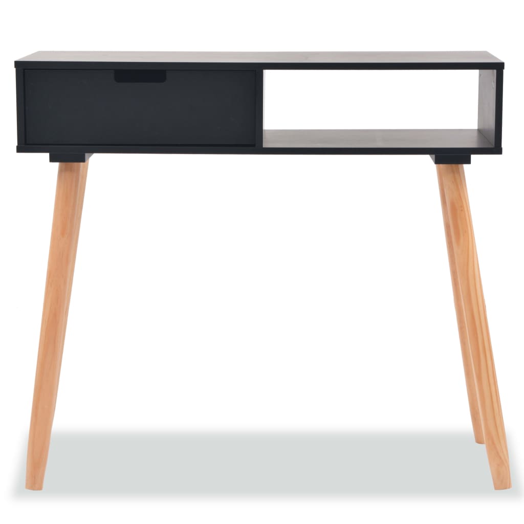 8718475565093_g_en_hd_2 vidaXL Console Table Solid Pinewood 80x30x72 cm Black - Image 4