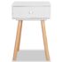 vidaXL Bedside Tables 2 pcs Solid Pinewood 40x30x61 cm White - Image 4