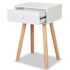 vidaXL Bedside Tables 2 pcs Solid Pinewood 40x30x61 cm White - Image 5