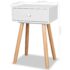 vidaXL Bedside Tables 2 pcs Solid Pinewood 40x30x61 cm White - Image 8