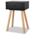 vidaXL Bedside Tables 2 pcs Solid Pinewood 40x30x61 cm Black - Image 3