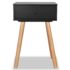 vidaXL Bedside Tables 2 pcs Solid Pinewood 40x30x61 cm Black - Image 4