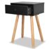 vidaXL Bedside Tables 2 pcs Solid Pinewood 40x30x61 cm Black - Image 5