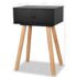 vidaXL Bedside Tables 2 pcs Solid Pinewood 40x30x61 cm Black - Image 8