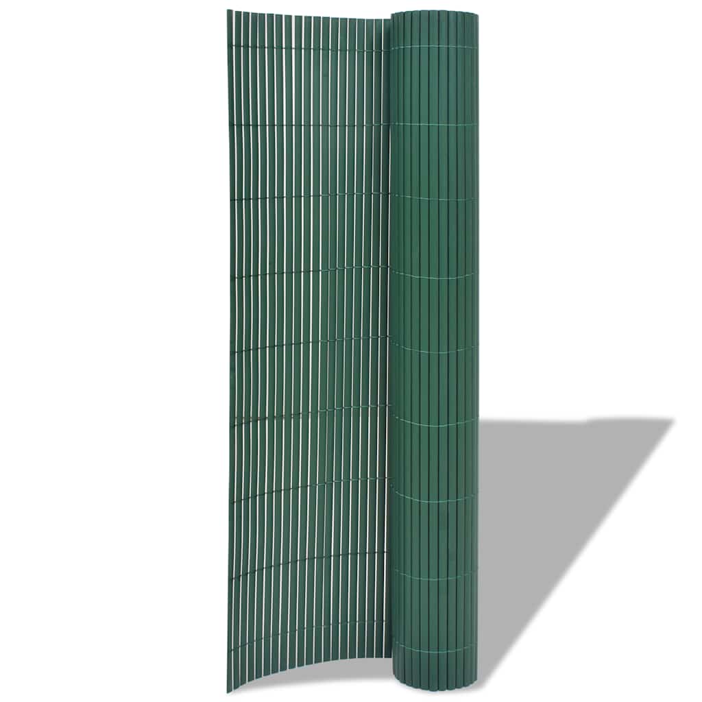 8718475565963_g_en_hd_1 vidaXL Double-Sided Garden Fence PVC 90x500 cm Green - Image 2