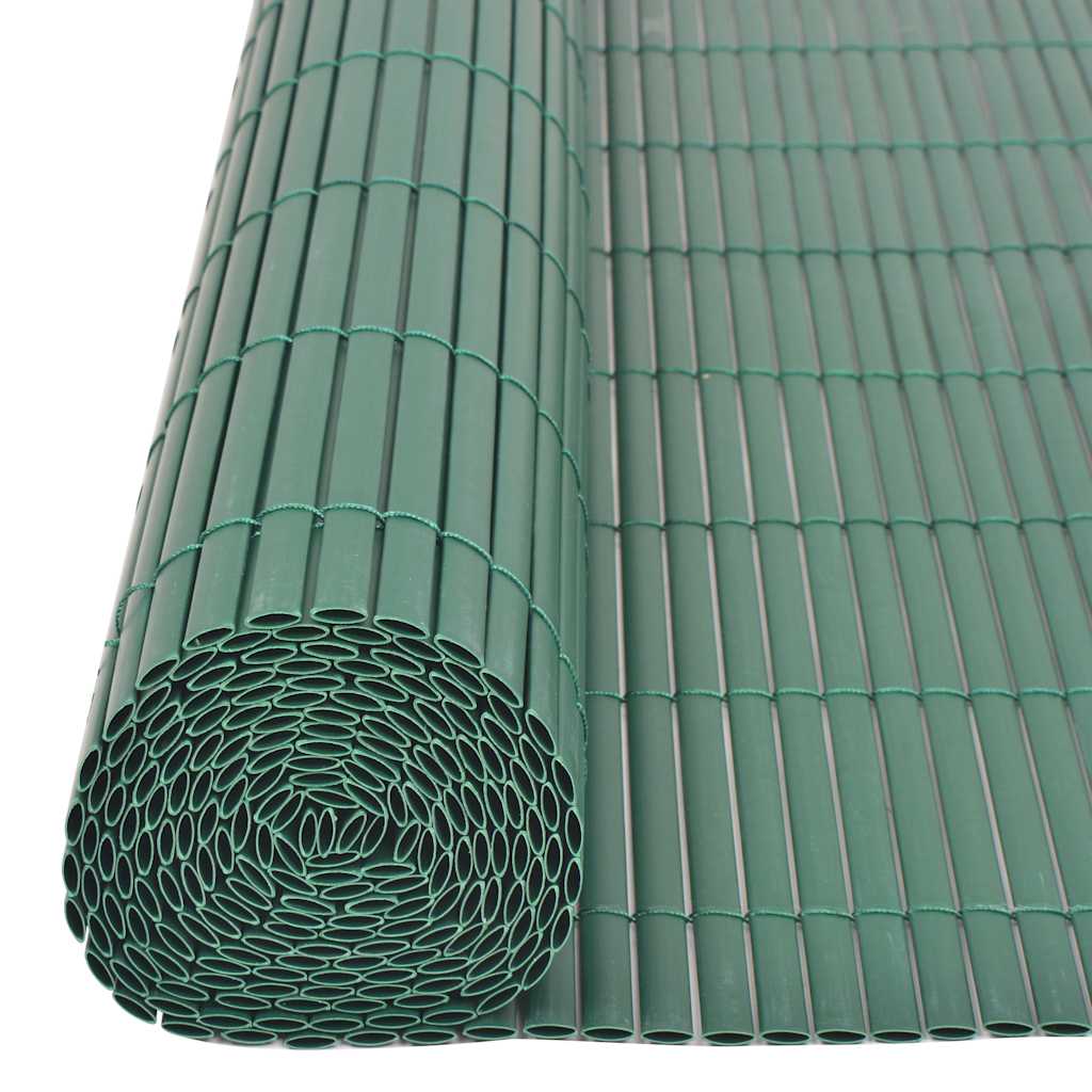 8718475565963_g_en_hd_4 vidaXL Double-Sided Garden Fence PVC 90x500 cm Green - Image 5