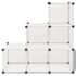 vidaXL Storage Cube Organiser with 6 Compartments White - Image 2