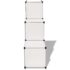 vidaXL Storage Cube Organiser with 6 Compartments White - Image 3