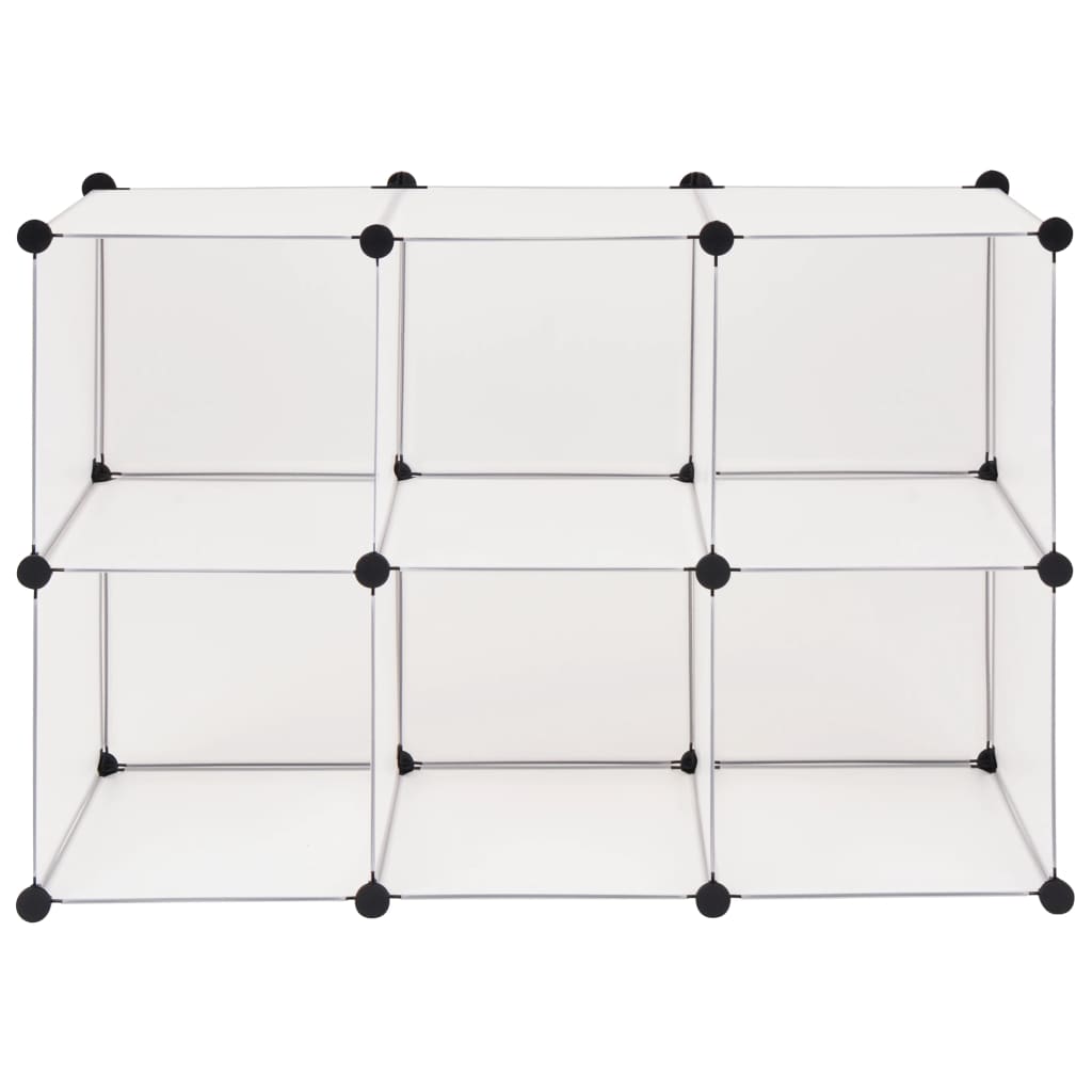 8718475566366_g_en_hd_4 vidaXL Storage Cube Organiser with 6 Compartments White - Image 5