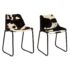 vidaXL Dining Chairs 2 pcs Genuine Goat Leather - Image 3