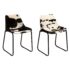 vidaXL Dining Chairs 2 pcs Genuine Goat Leather - Image 5