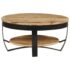 vidaXL Coffee Table 65 cm Solid Rough Mango Wood - Image 2