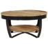 vidaXL Coffee Table 65 cm Solid Rough Mango Wood - Image 3