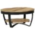 vidaXL Coffee Table 65 cm Solid Rough Mango Wood - Image 9