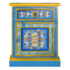 vidaXL Bedside Cabinet Solid Mango Wood Turquoise Hand Painted - Image 4