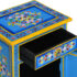 vidaXL Bedside Cabinet Solid Mango Wood Turquoise Hand Painted - Image 5
